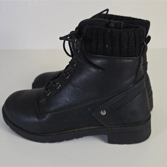 Adrienne Vittadini Alica Black High Top Boots size 1 - Picture 4 of 9